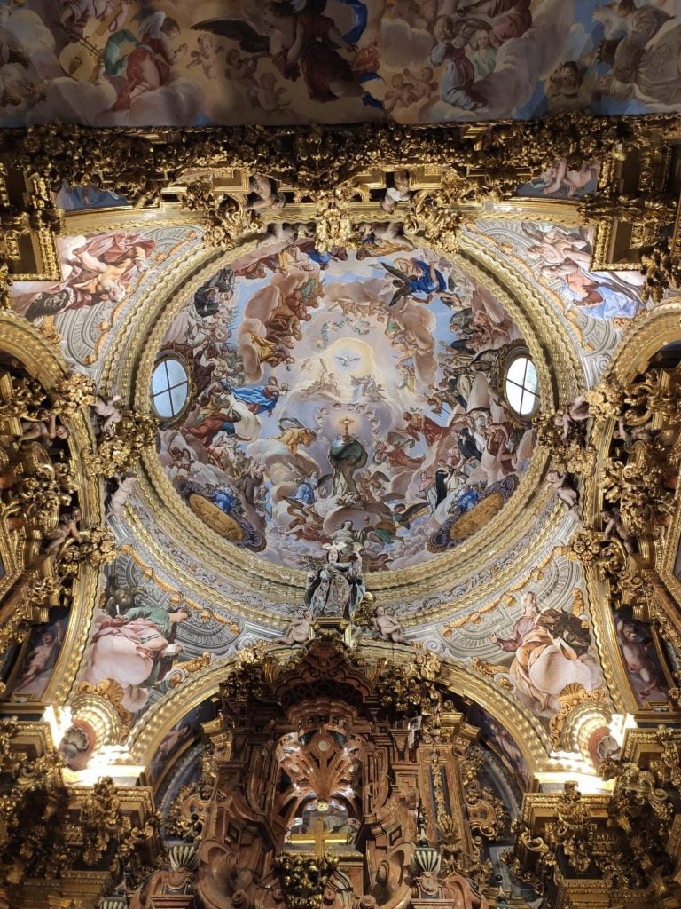 Cúpula interior Monasterio de la Cartuja de Granada